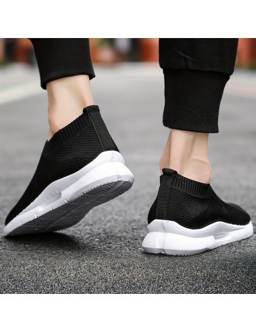 Classic Outdoor Flying Woven Slip On Running Shoes