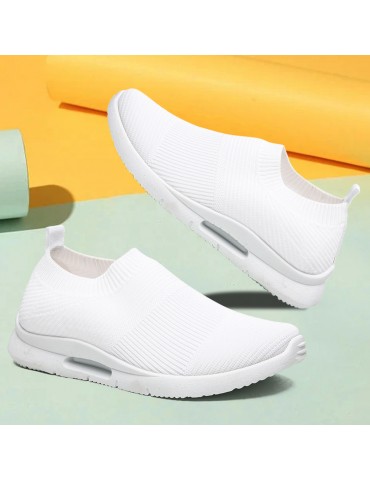 Classic Outdoor Flying Woven Slip On Running Shoes