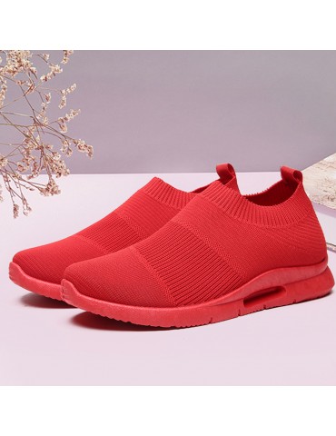 Classic Outdoor Flying Woven Slip On Running Shoes