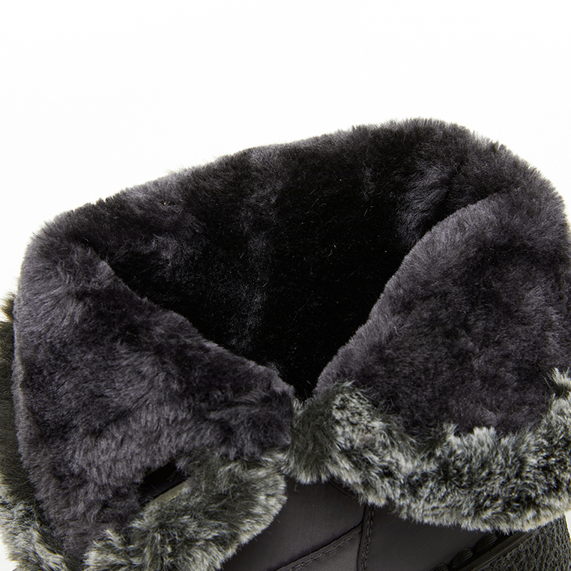 womens waterproof snow boots solid color plush lined short boots winter keep warm outdoor boots details 24